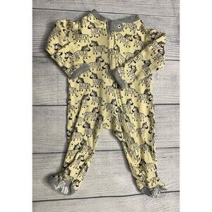 Burts Bees Baby Zebras Footed Sleeper Pajamas (PJs), Size Newborn